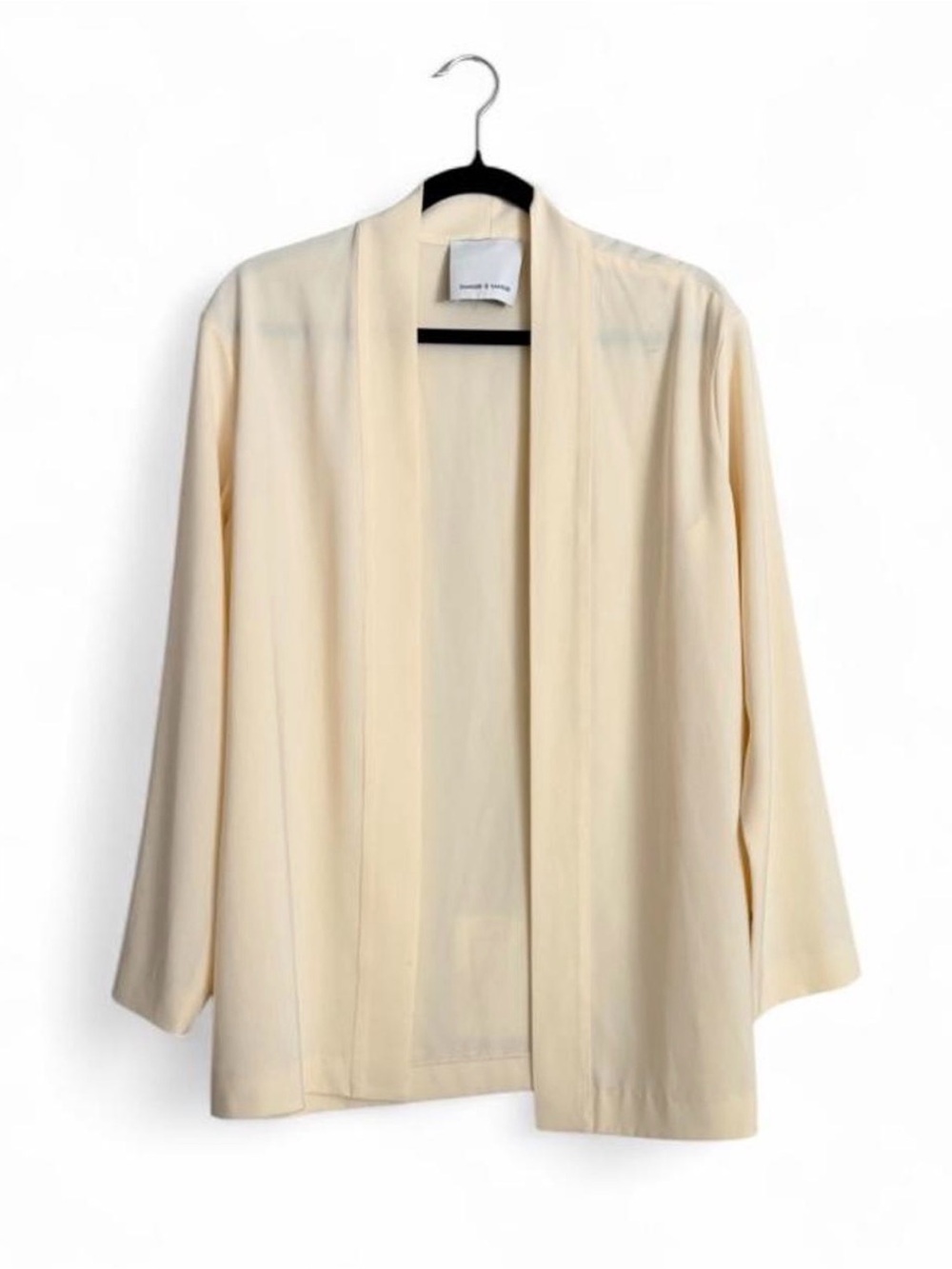 Samsøe & Samsøe rianna turtle dove cream  open front light weight blazer M